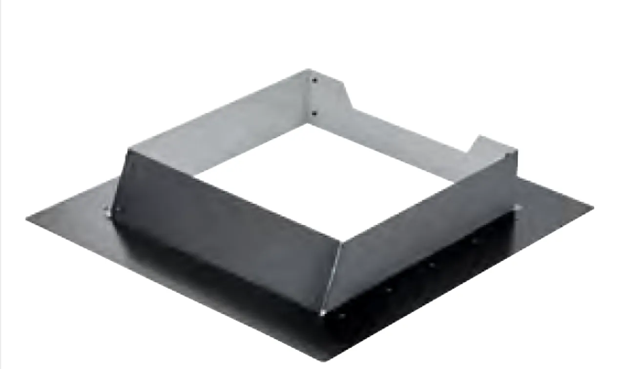 Overbeslag firkantet 0-22° svart