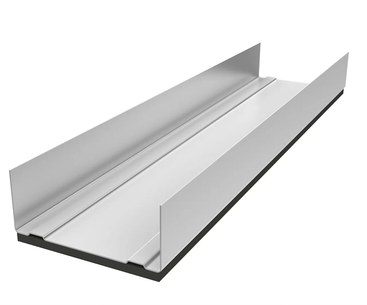 Stålprofil u-skinne polyeten 100/43 3000 mm