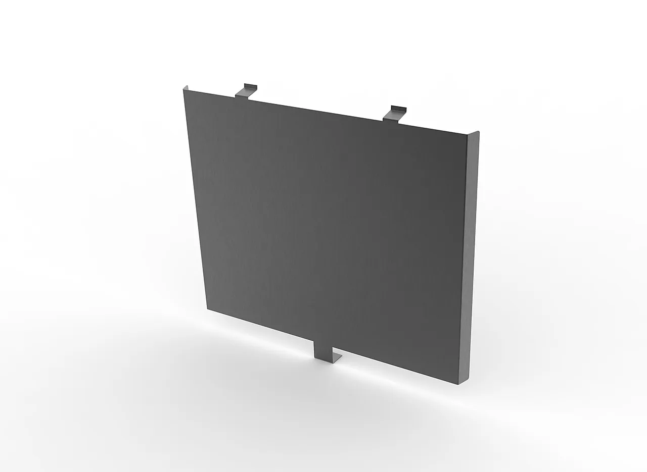 Skjermplate side for peisovn