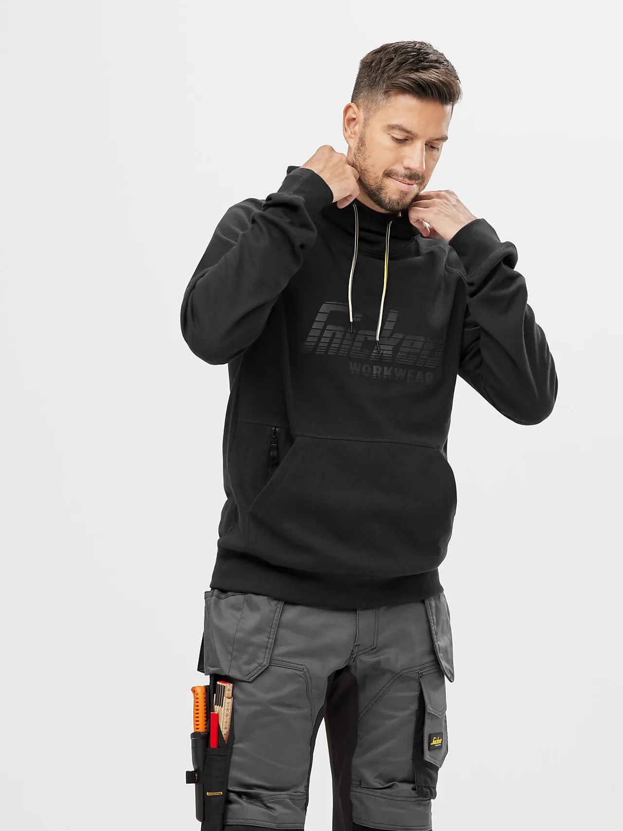 Hettegenser sort str 3XL null - XXXL - 2 - Miniatyr