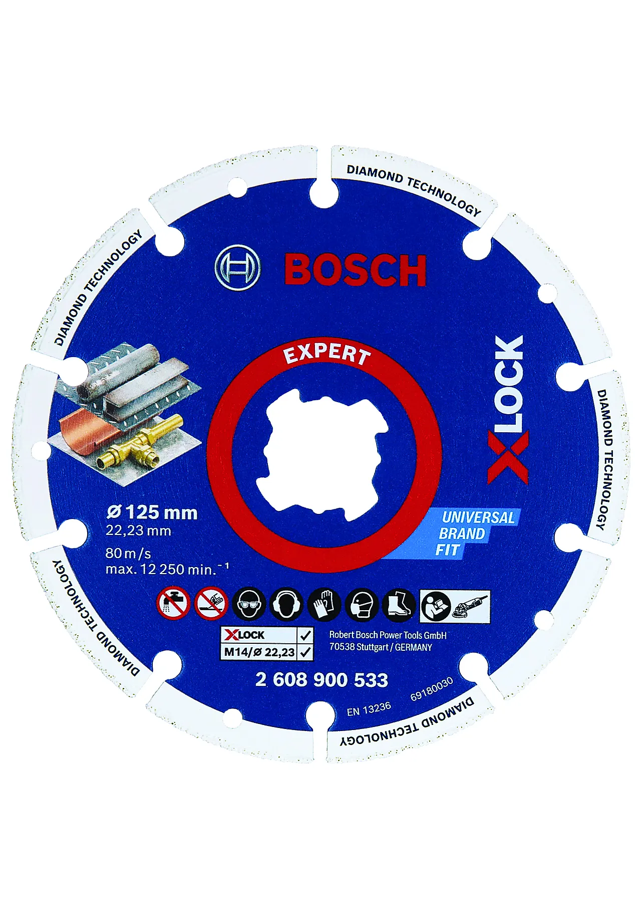 Diamantskive til metall xlock 125mm