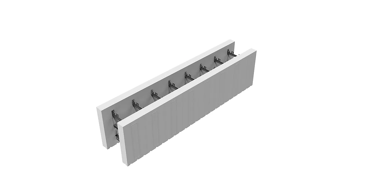 Thermomur 250x toppblokk åpen b250xh300xl1200