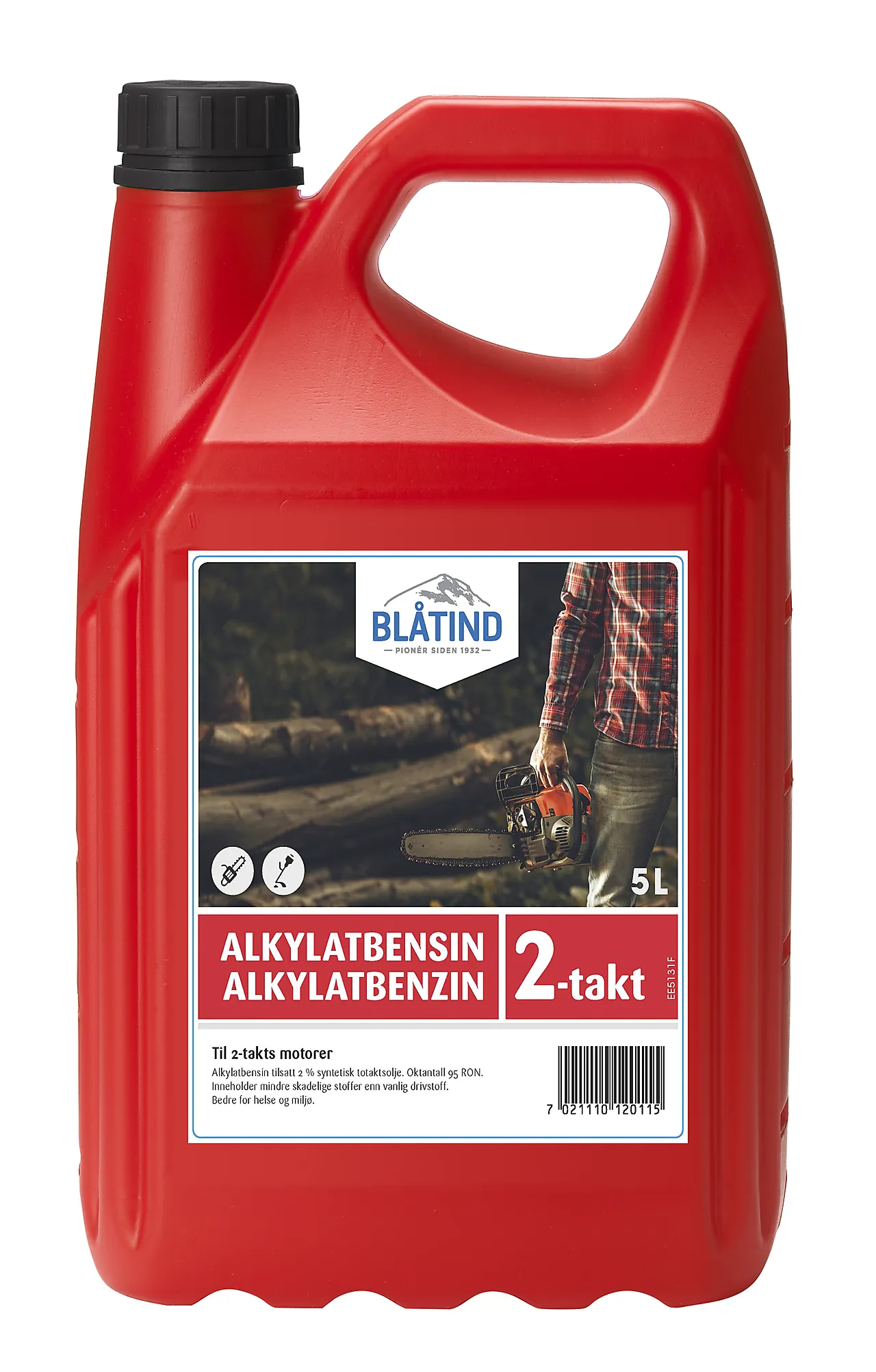 Blåtind alkylatbensin 2-takt 5 liter miljøbensin Blåtind alkylatbensin 2-takt 5 liter miljøbensin
