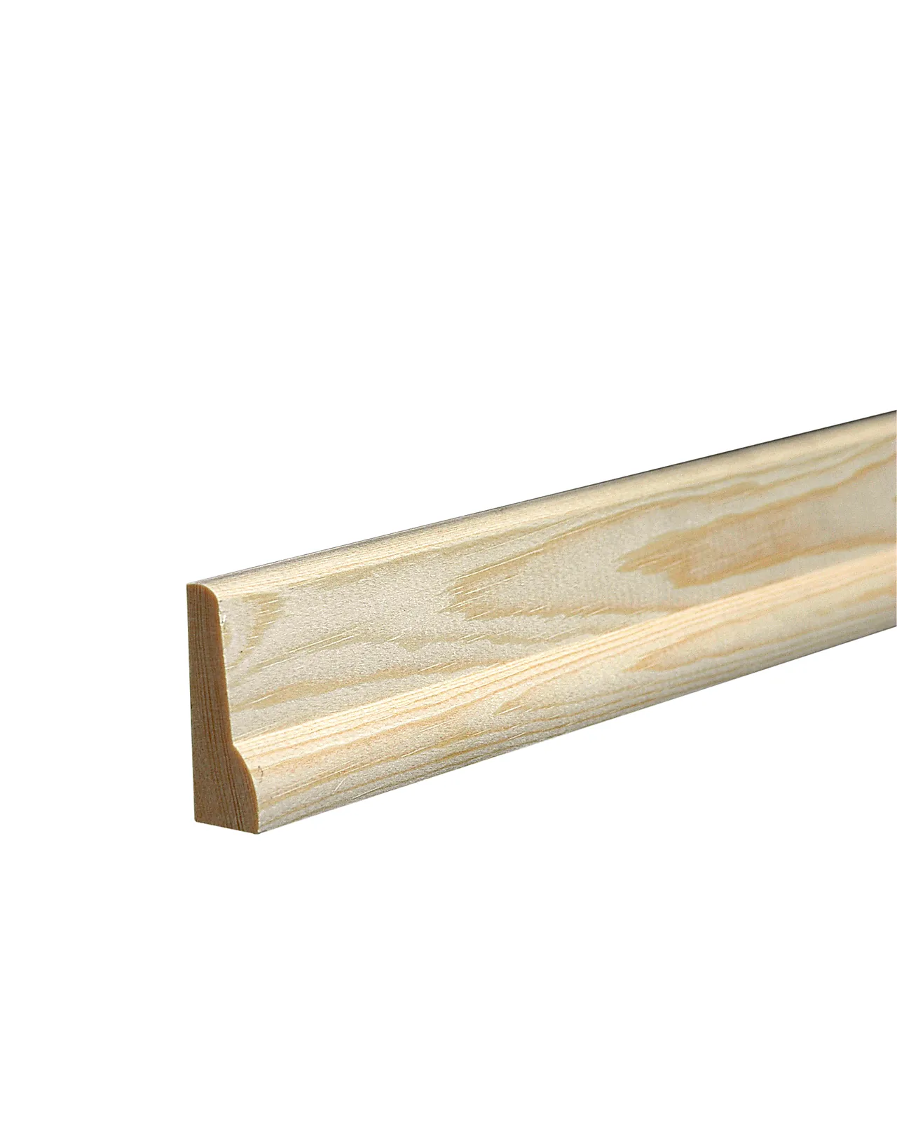 Gulvlist furu hvit bomull S0502-Y 15x45x4400 mm null - null - 2 - Miniatyr