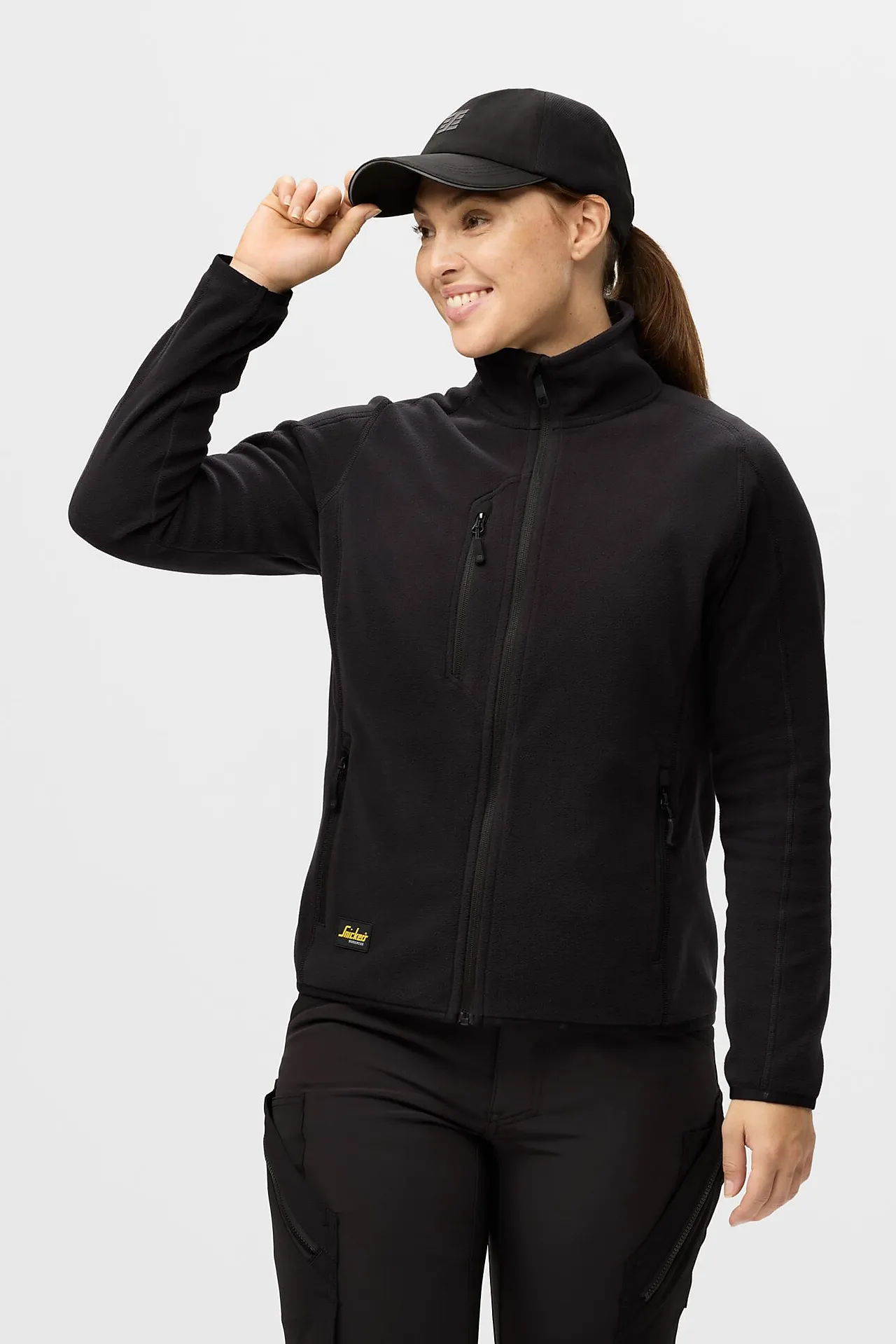 Fleecejakke 8427 dame sort str L null - L - 3 - Miniatyr