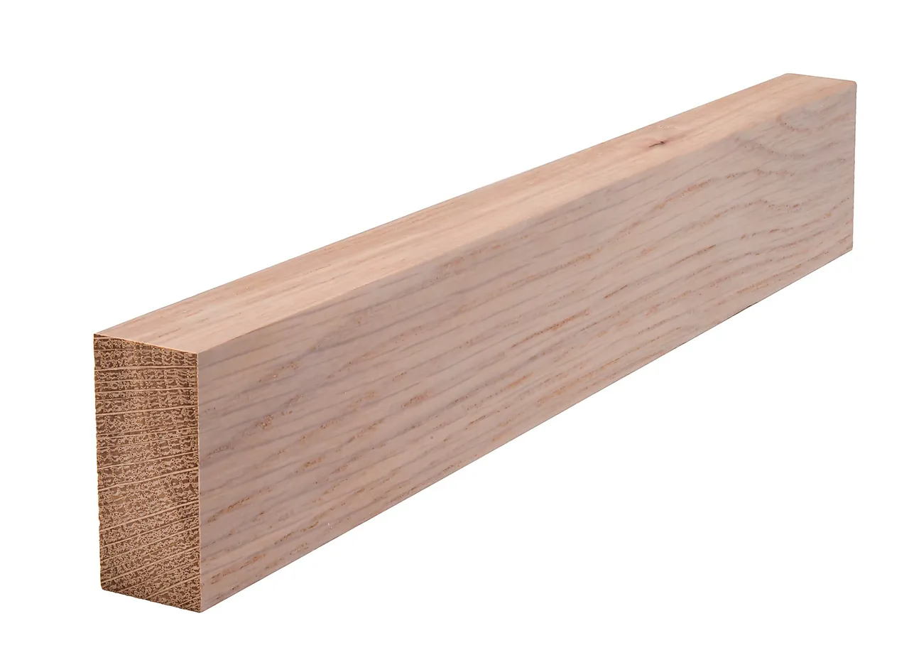 Glattkantlist eik hvit tak/veggspile 21x45 mm Glattkantlist eik hvit tak/veggspile 21x45 mm