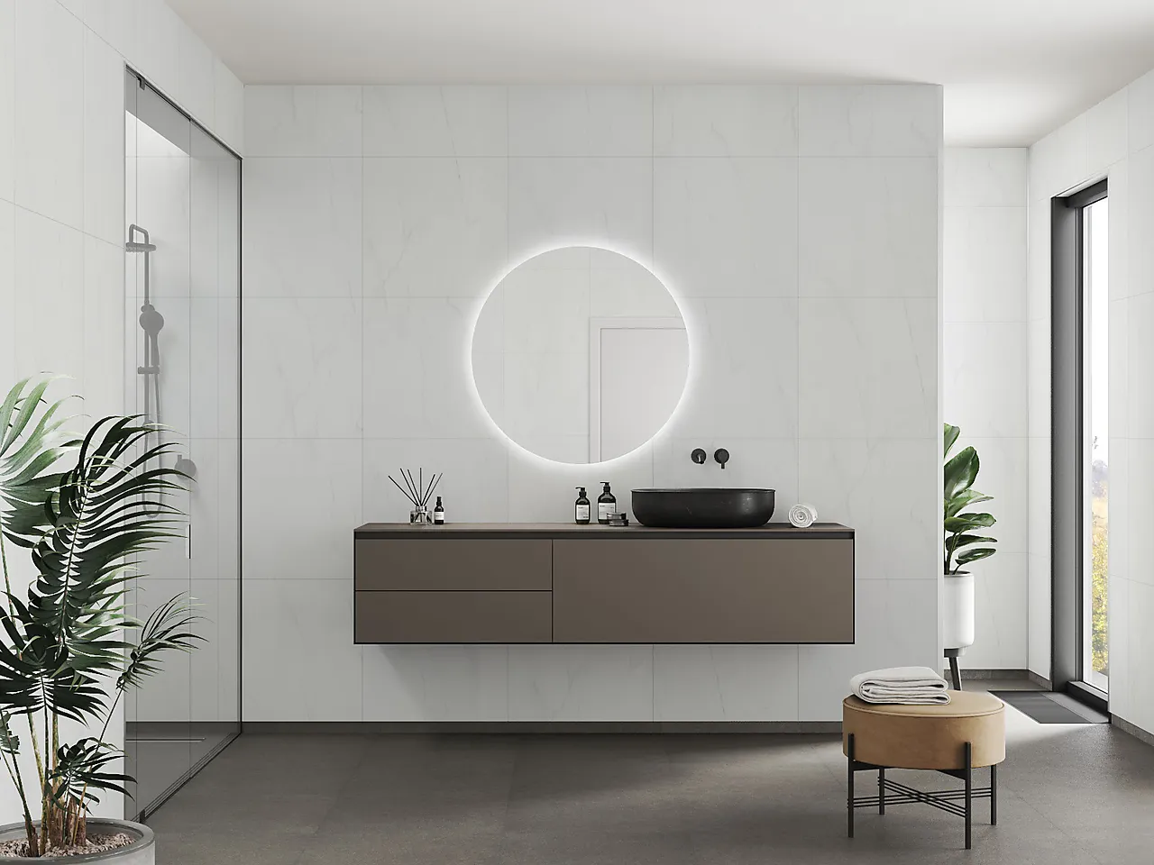 Badersomspanel 2487tm6060 bianco marble 60x60cm 10x620x2720 null - null - 2 - Miniatyr