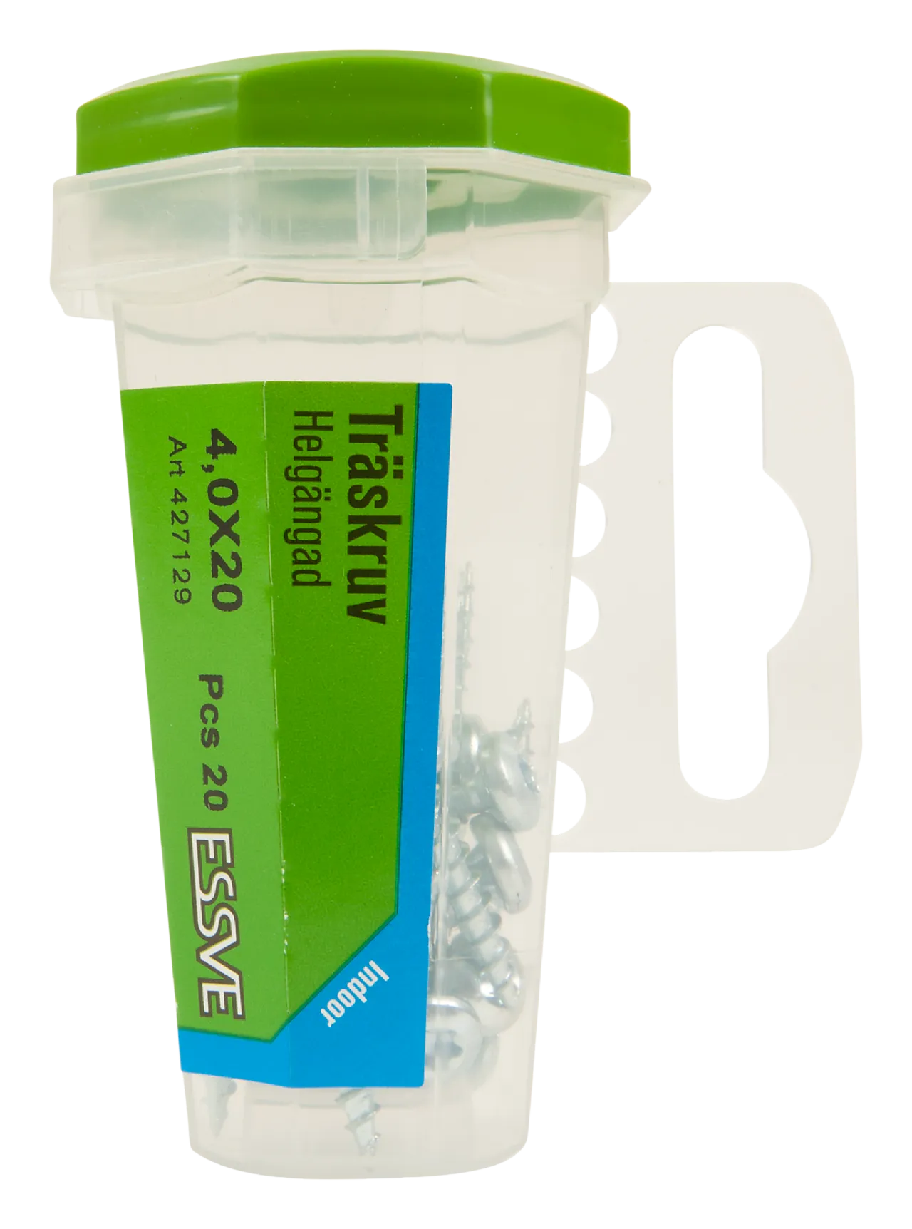 Treskrue inv ph hg 4x20 fzb a-20 panhode helgjenget blankforsinket null - 20 - 2 - Miniatyr