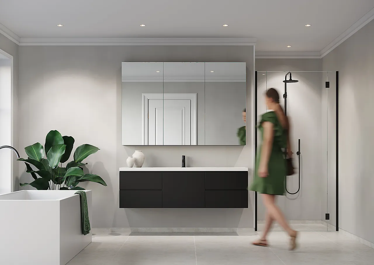 Baderomsplate sement grå 11x620x2400 mm null - null - 3 - Miniatyr