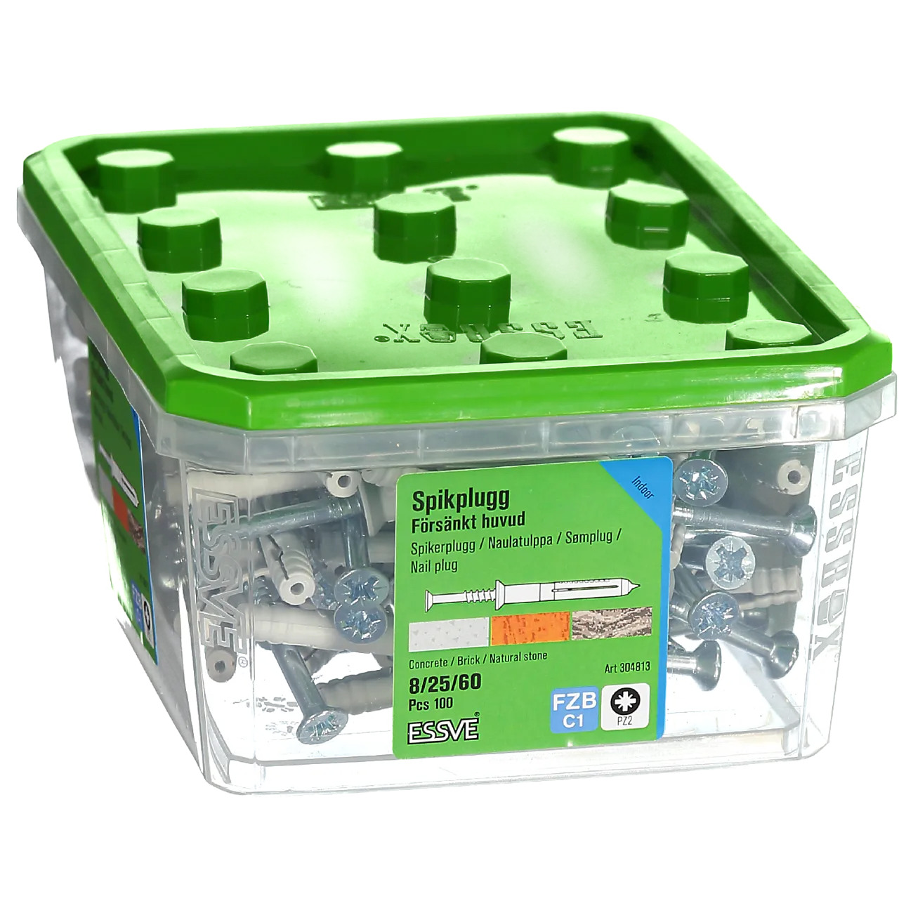 Spikerplugg 8x60 fzb a-100senket krage pz2 null - null - 2 - Miniatyr