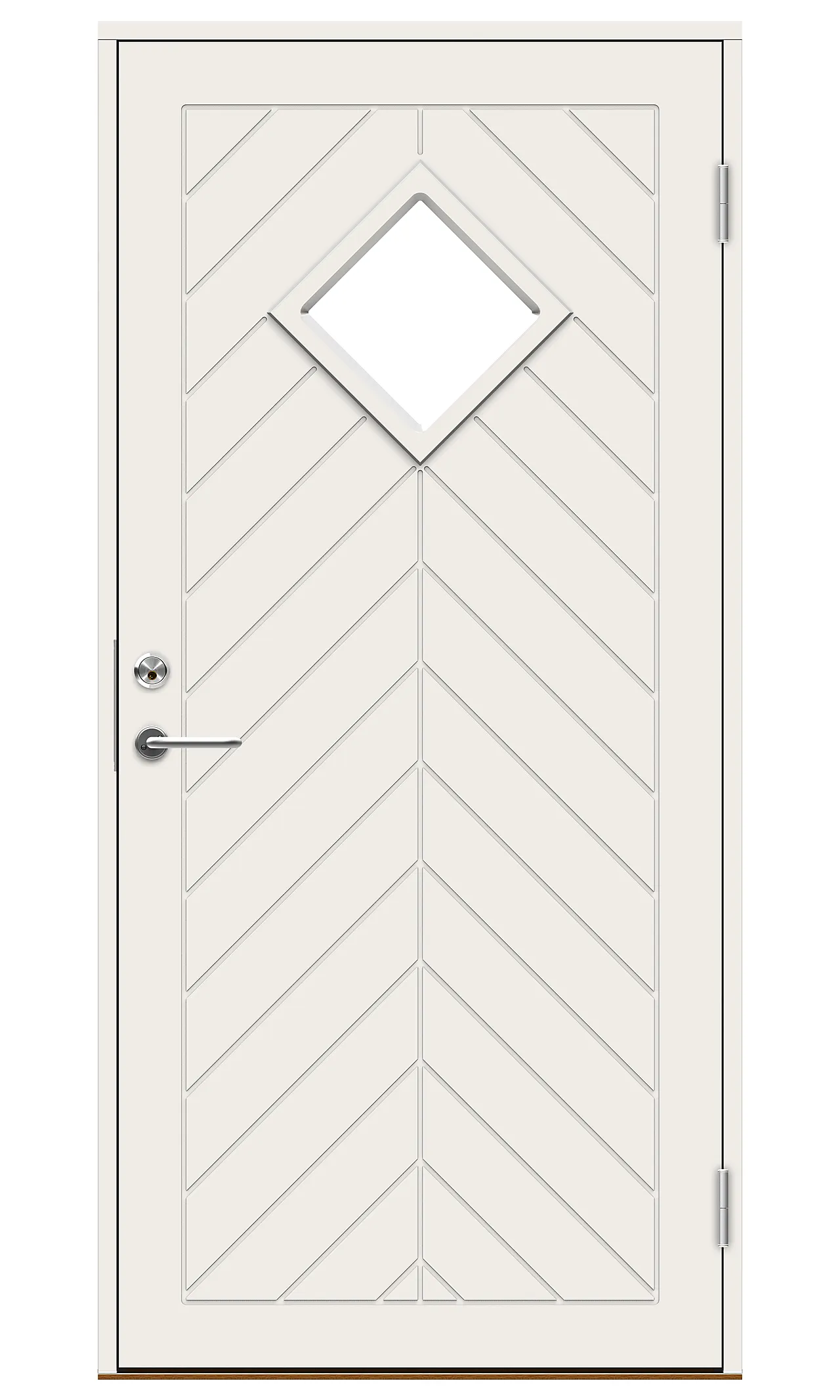 Marka Pluss ytterdør med glass 100x210 cm høyrehengslet Marka Pluss ytterdør med glass 100x210 cm høyrehengslet