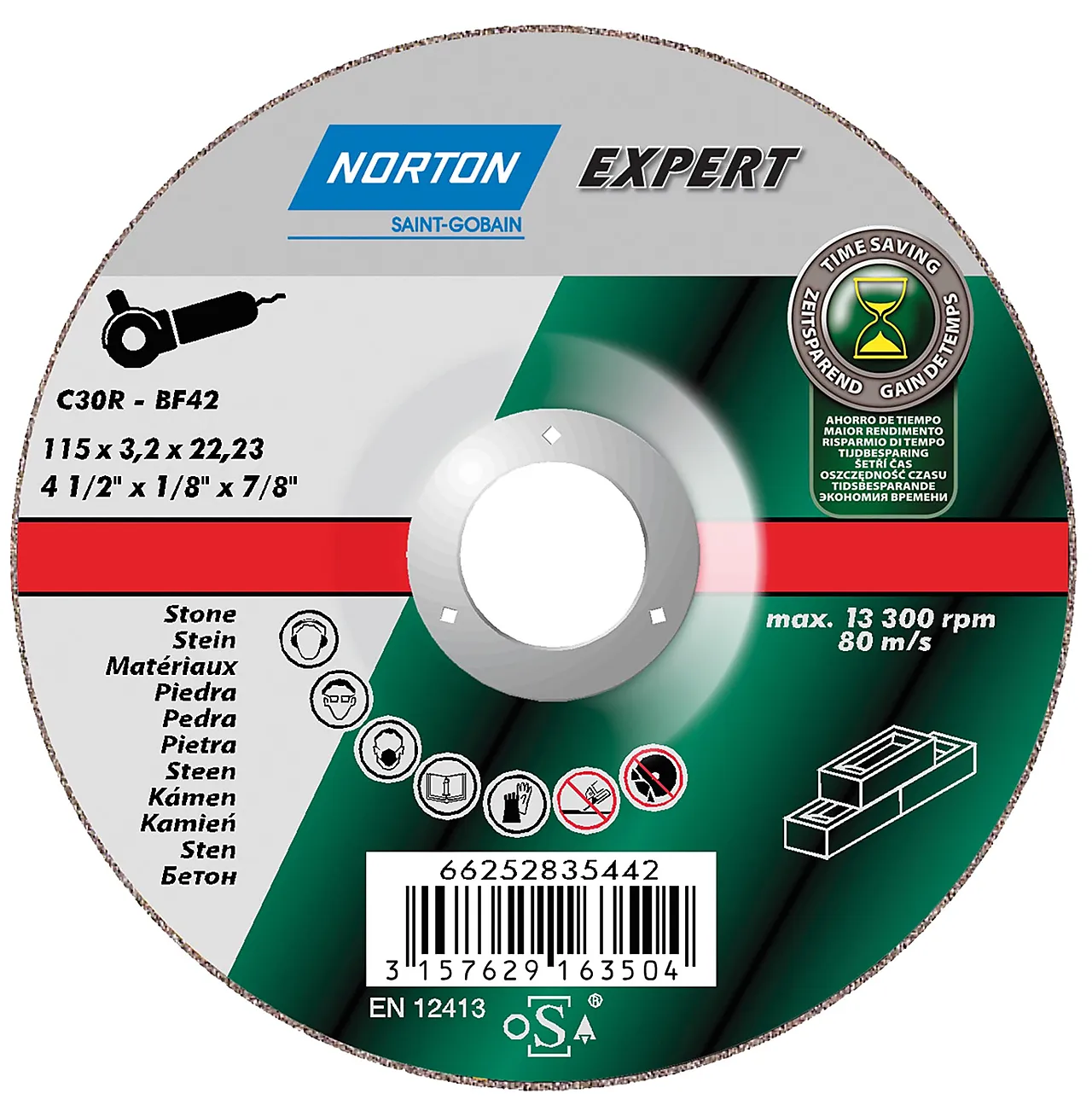 Slipeskive stein 125x6.0 ne Slipeskive stein 125x6.0 ne