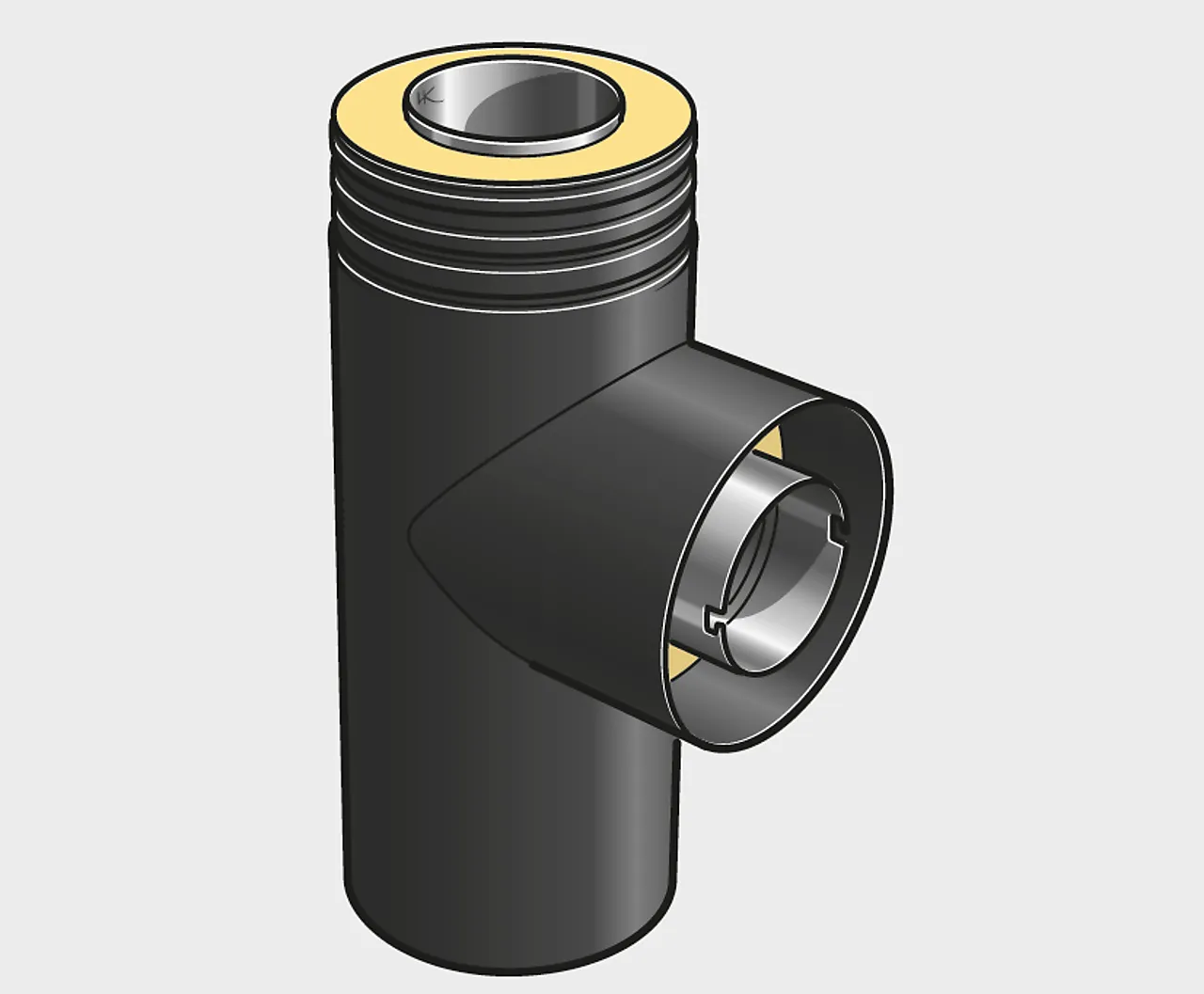 Std-t-modul 500-230/130 svart