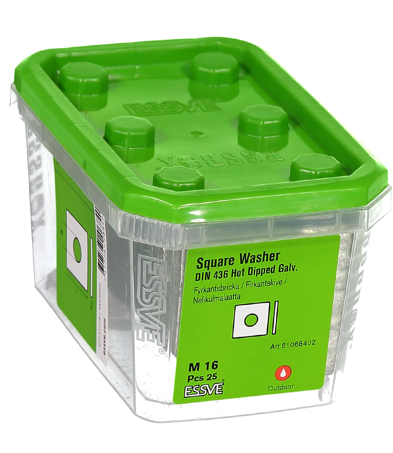 Firkantskive M16 FZV-25 null - null - 3 - Miniatyr