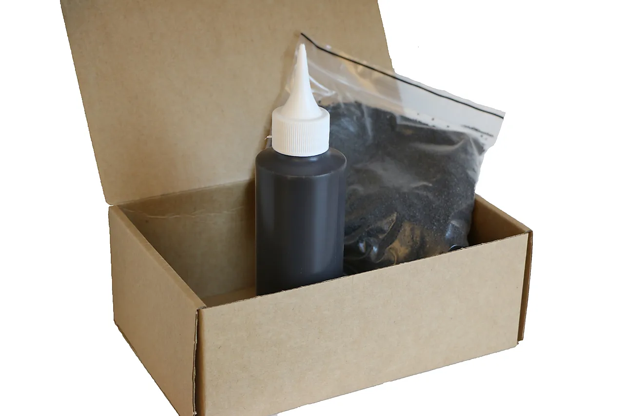 Reparasjonssett stålpanner kullsort