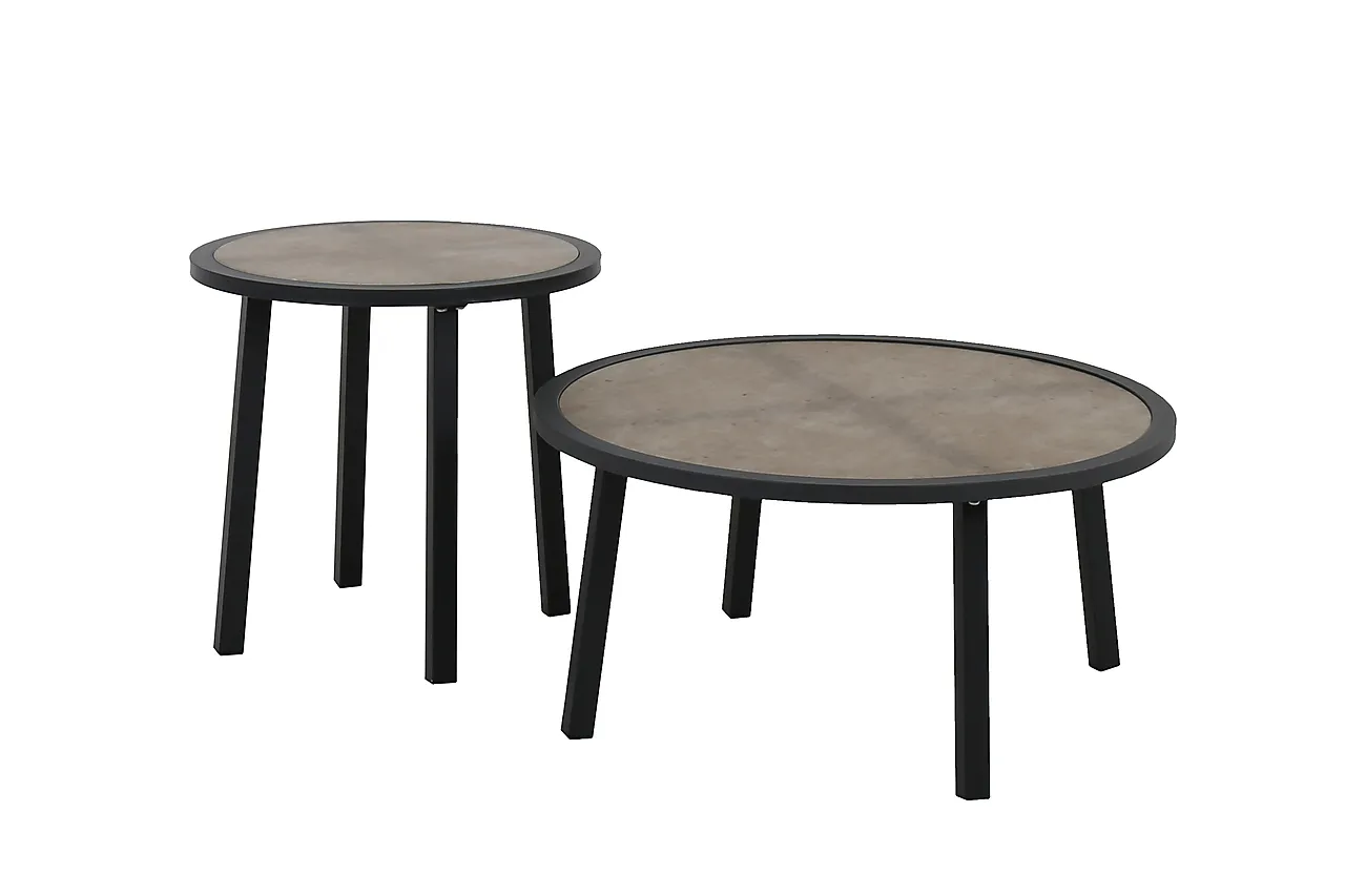 Bordsett Sardinia Ø75/50 cm