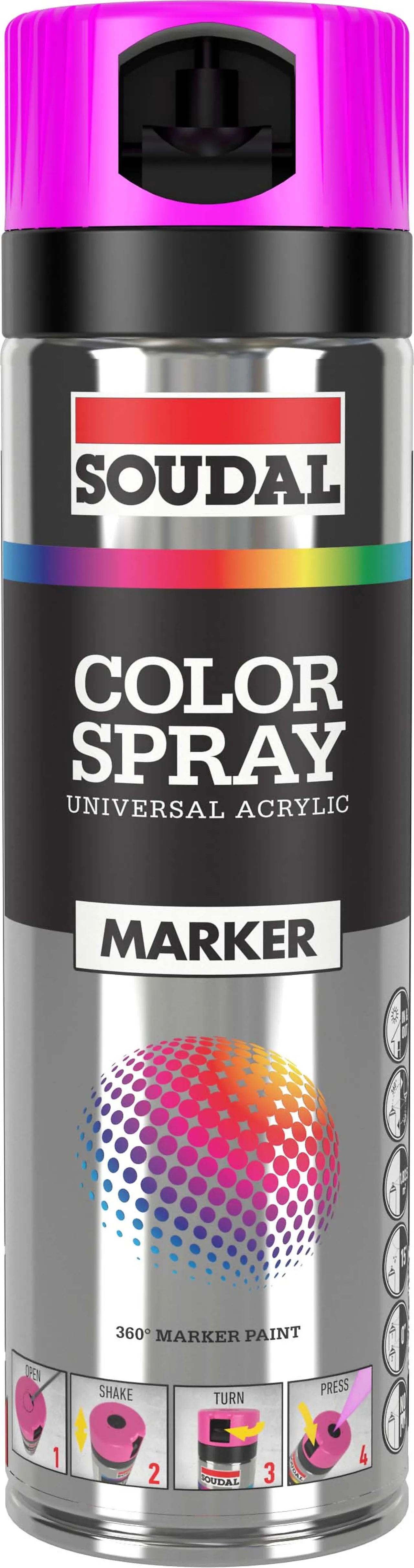 Merkespray Fluo 500 ml rosa