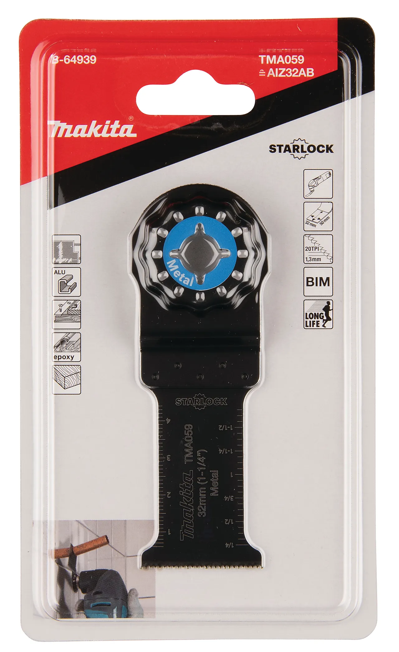 Dykksagblad 32 b-64939 20tpi starlock bim metall stk