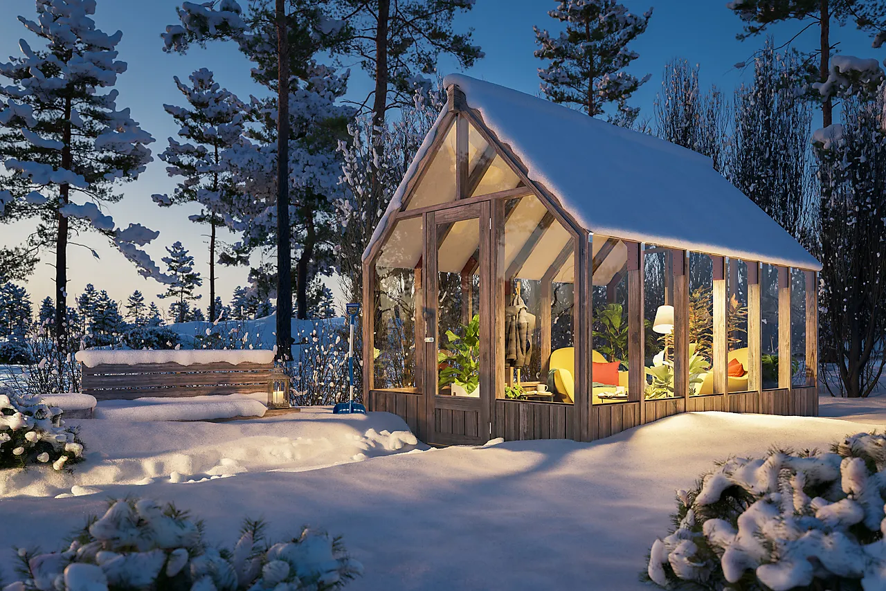 Drivhus Emilia glass tre 8,2 m² null - null - 3 - Miniatyr