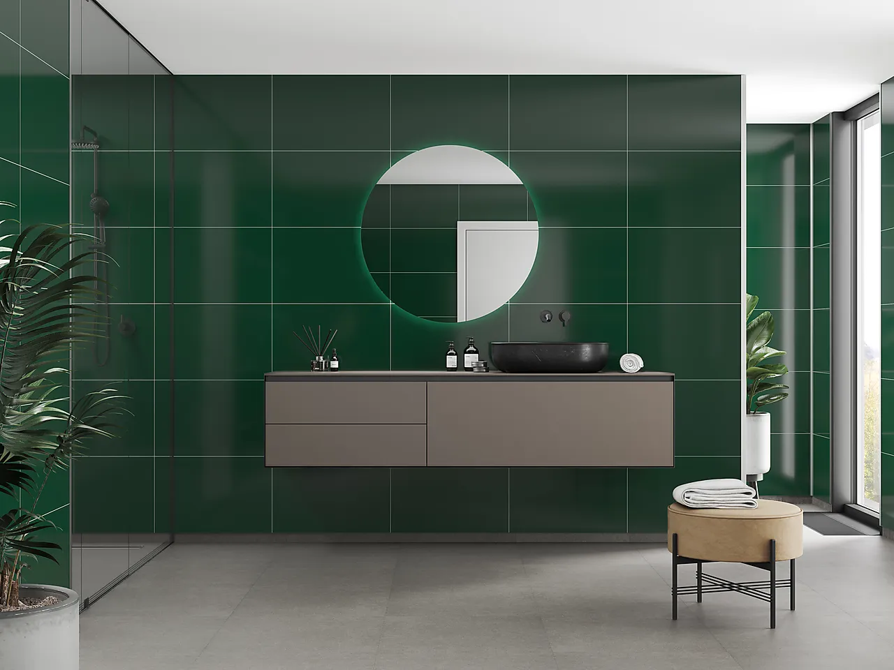 Fibo Baderomsplate 5231M6040 Bottle Green 10x620x2400mm Fibo Baderomsplate 5231M6040 Bottle Green 10x620x2400mm