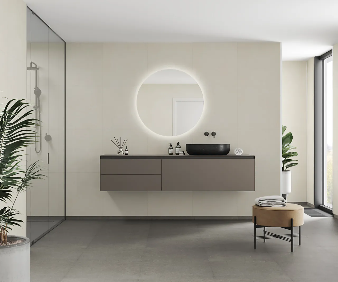 Fibo Sahara baderomspanel 60x60 cm null - null - 2 - Miniatyr