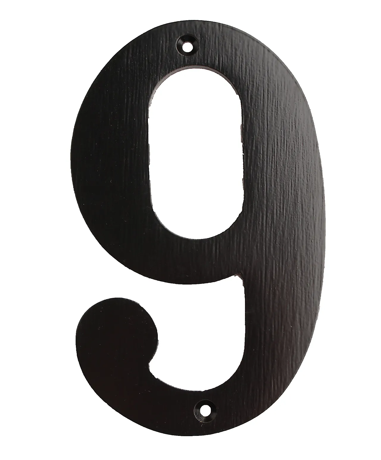 Husnummer 9 140 mm sort