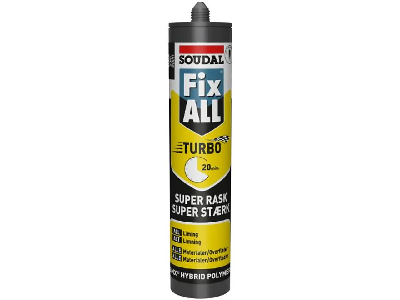 Monteringslim Fix all turbo 290 ml sort