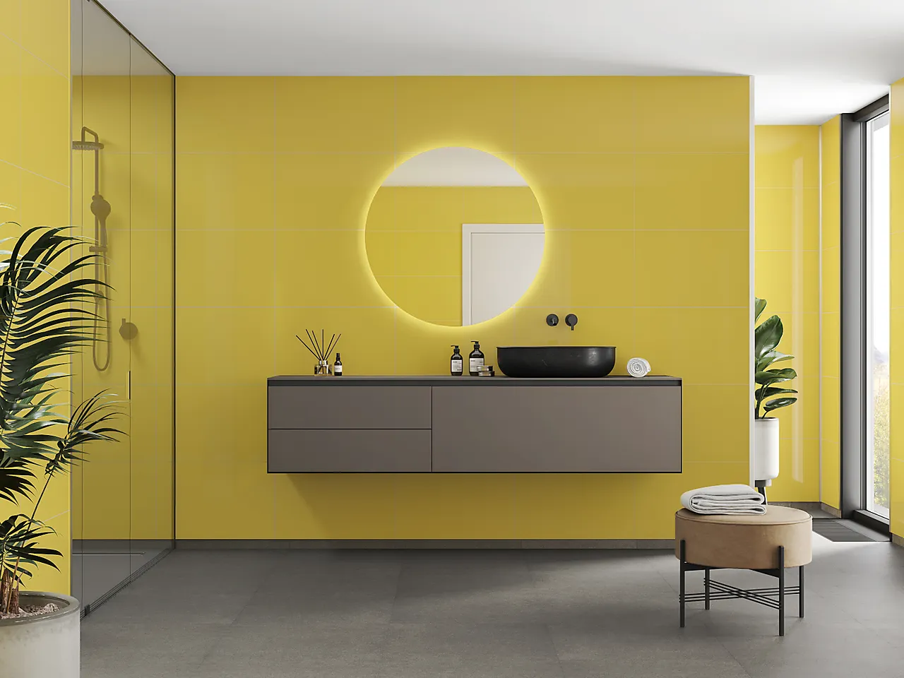 Badersomspanel 5223m6040 yellow 60x40cm 10x620x2400