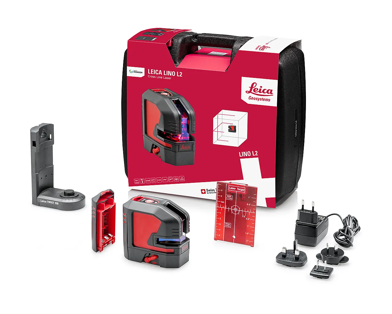 Krysslaser leica lino l2 i koffert