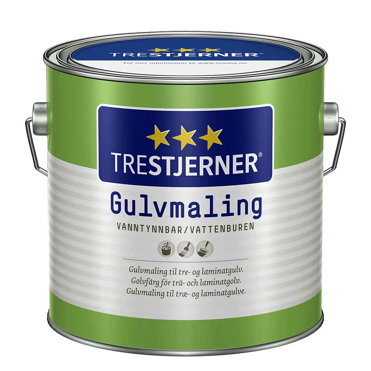 Gulvmaling Blank A Base  2,7L Trestjerner