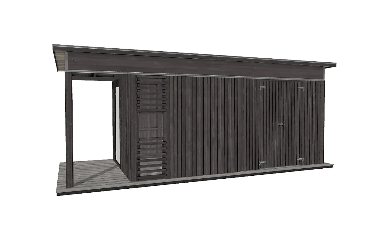 Bod multi grå royal venstrehengslet dør modell 1855 null - null - 2 - Miniatyr