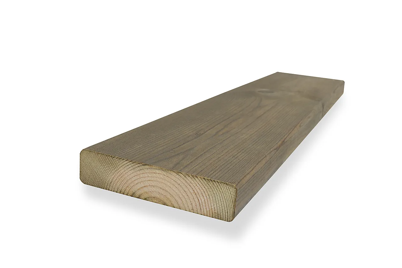 Terrassebord royalimpregnert grå furu 28x120 mm null - 28x120 - 2 - Miniatyr