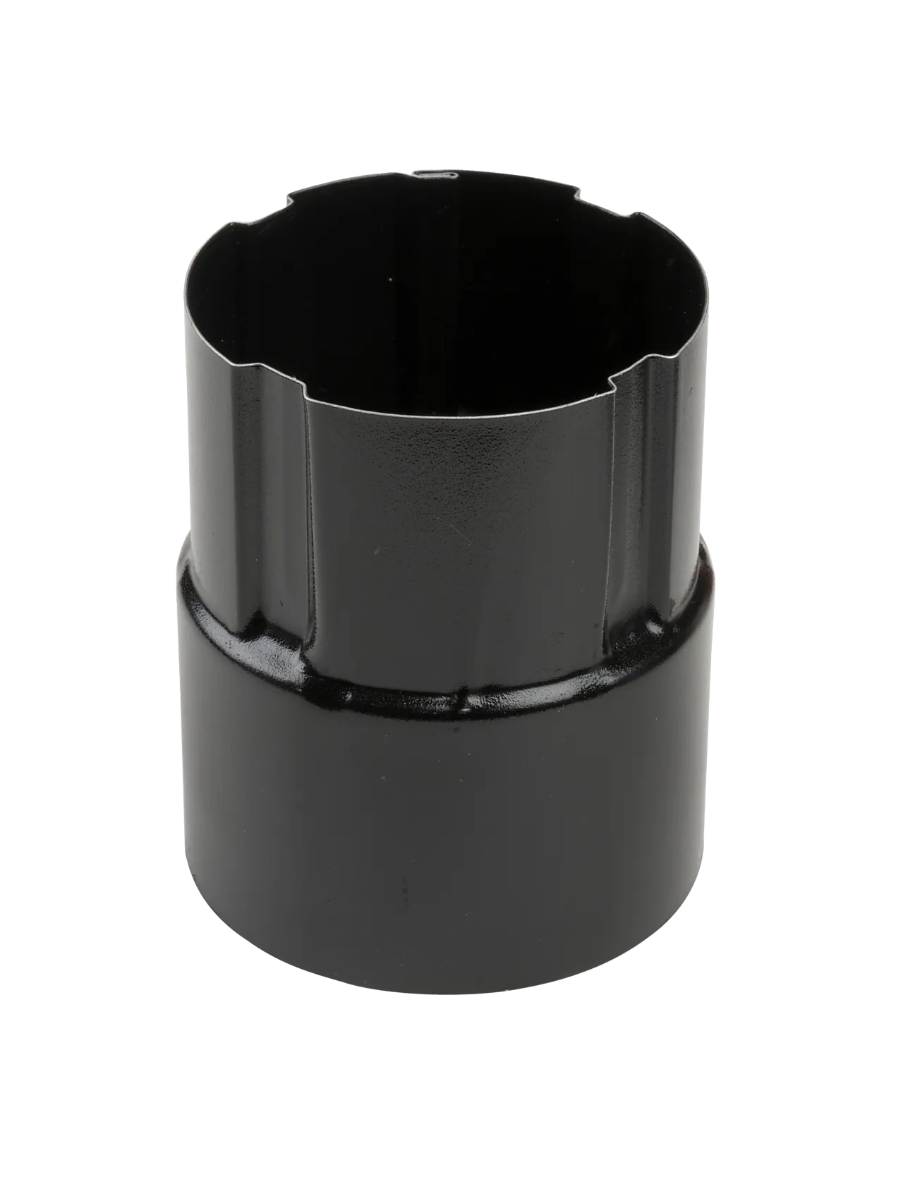 Nedløpsrørskjøt stål Ø75 mm sort Nedløpsrørskjøt stål Ø75 mm sort