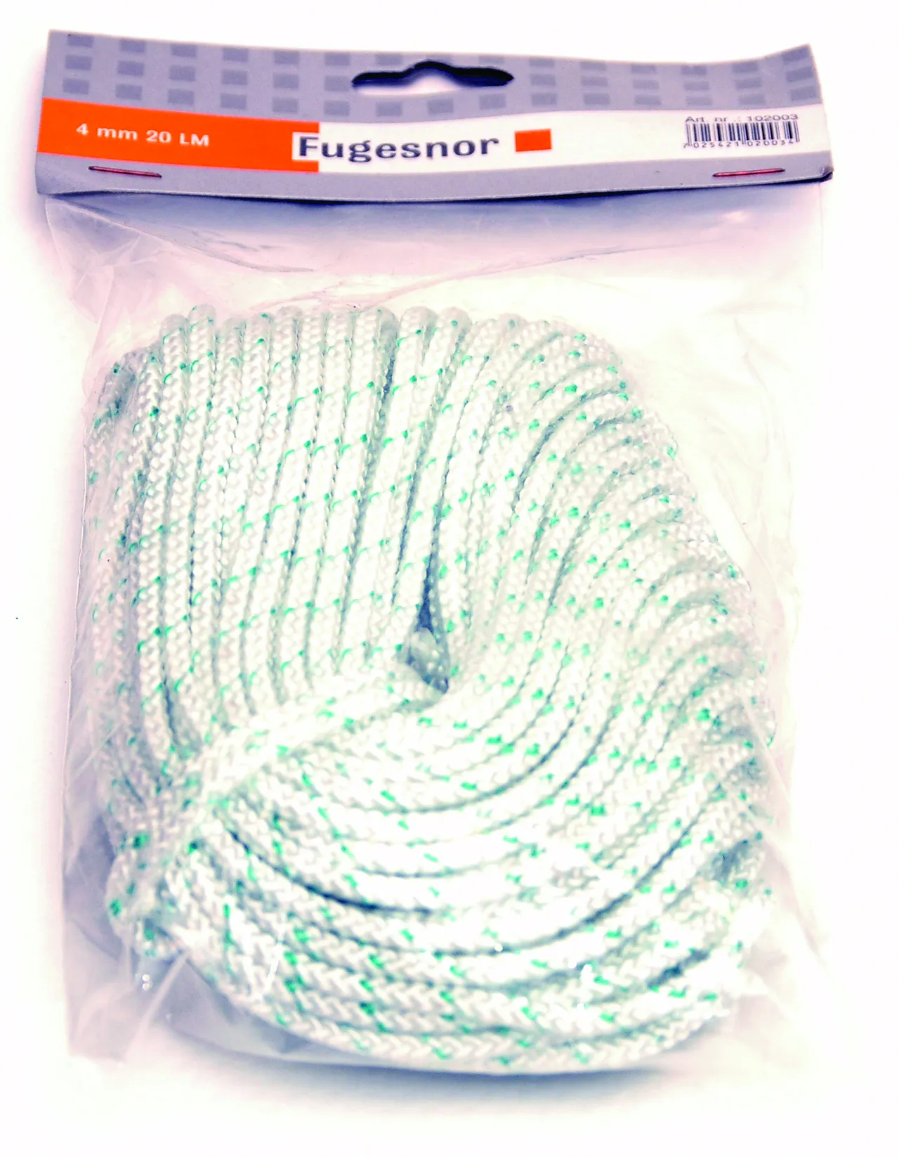 Fugesnor 20 meter 4 mm grønn