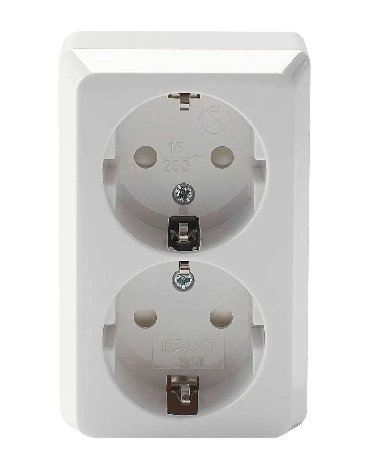 Stikkontakt dobbel m/jord påvegg null - null - 2 - Miniatyr