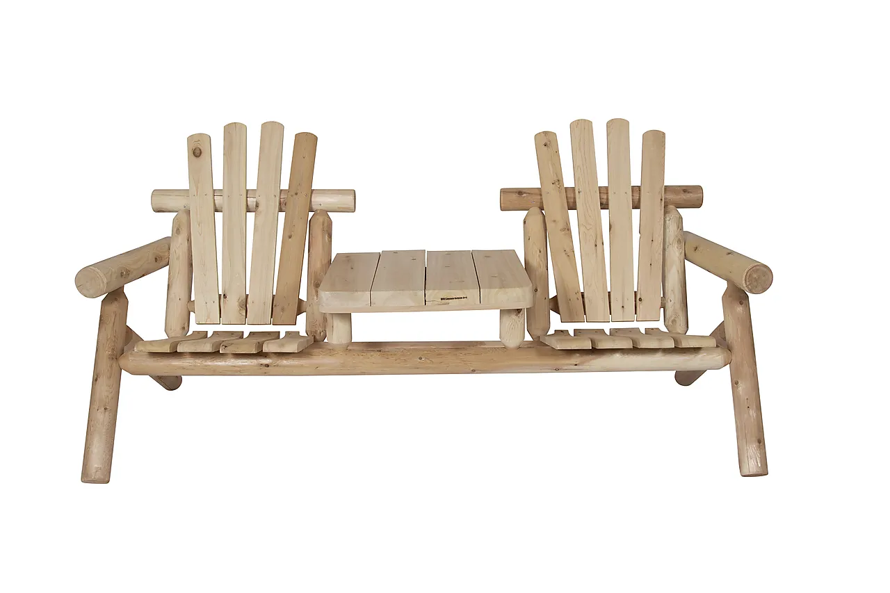 Toseter med bord Log