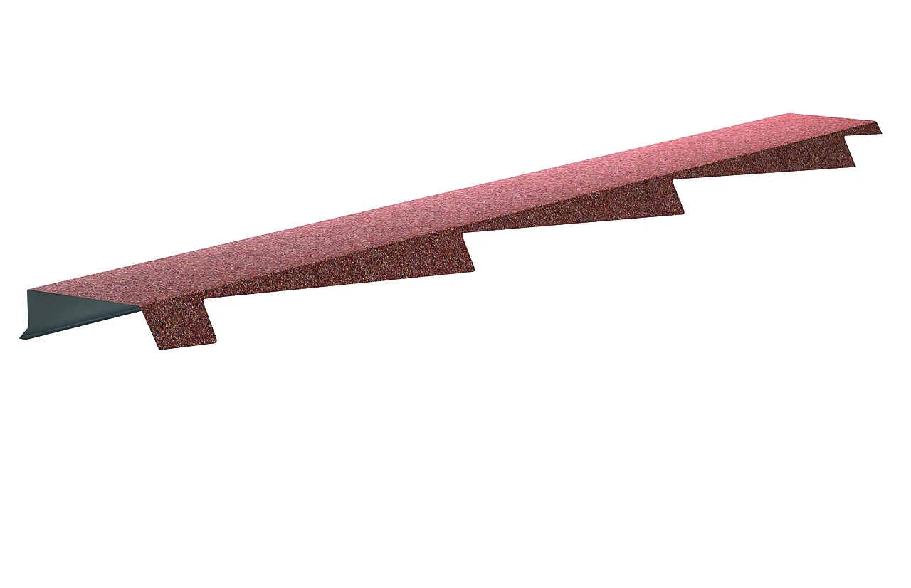 Decra gavlbeslag venstre antikk rød Classic Decra gavlbeslag venstre antikk rød Classic