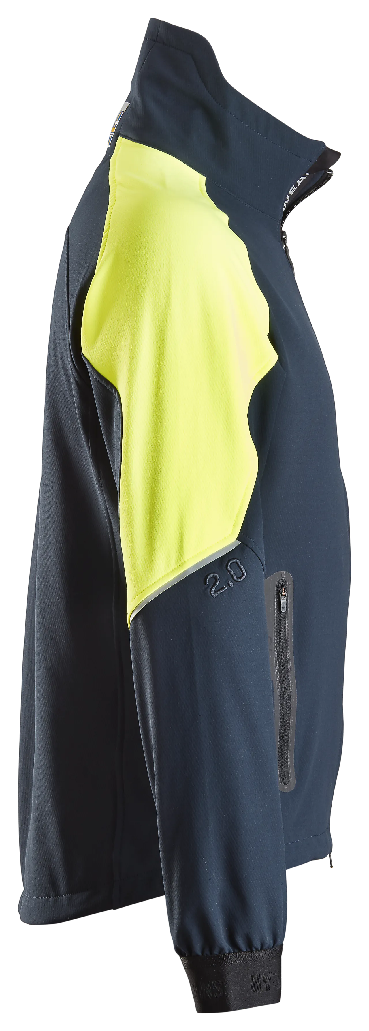 Jakke mørk blå/gul str S null - S - 2 - Miniatyr