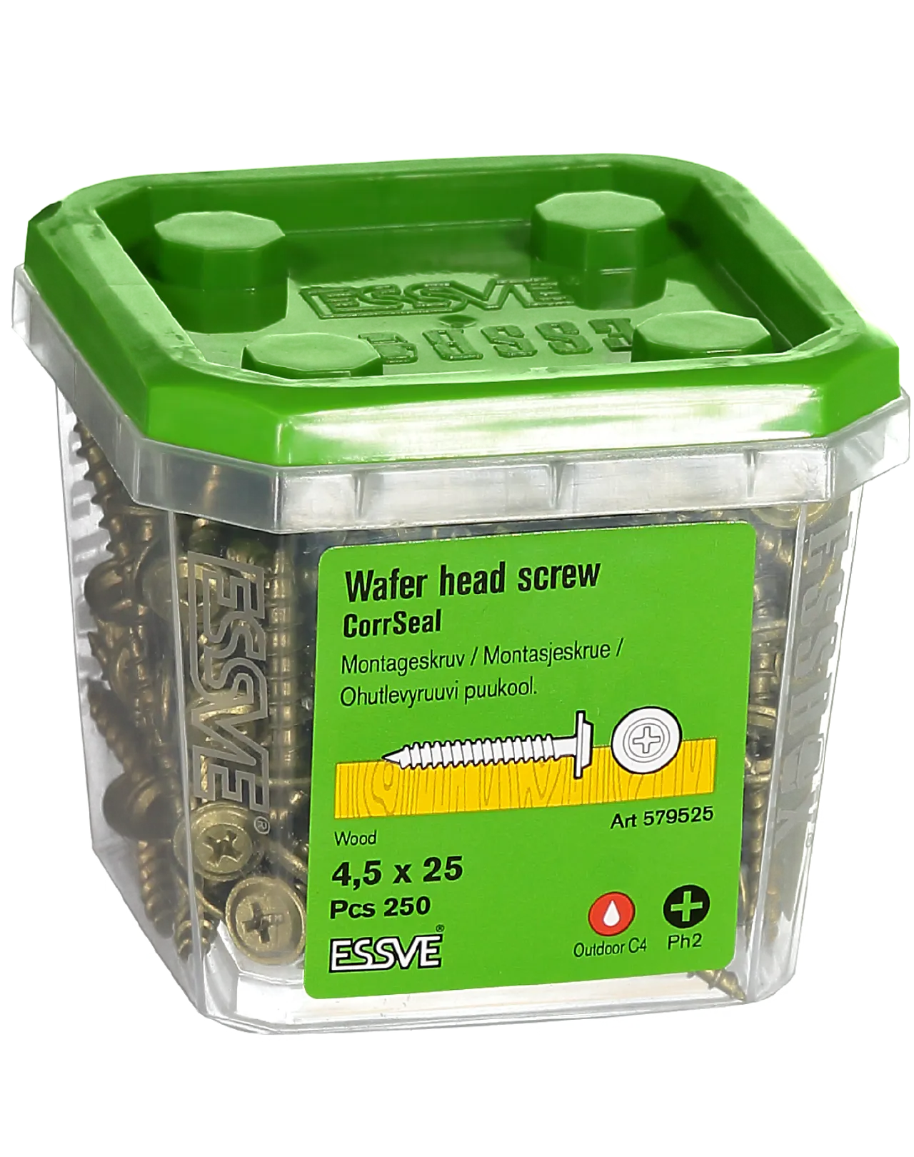 Montasjeskruer for trestender 4,5x25 mm 250 stk null - null - 2 - Miniatyr
