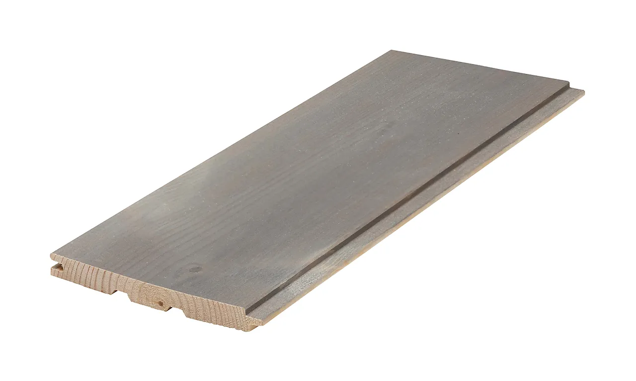 Sprekkpanel steingrå pusset furu 13X120 mm Sprekkpanel steingrå pusset furu 13X120 mm