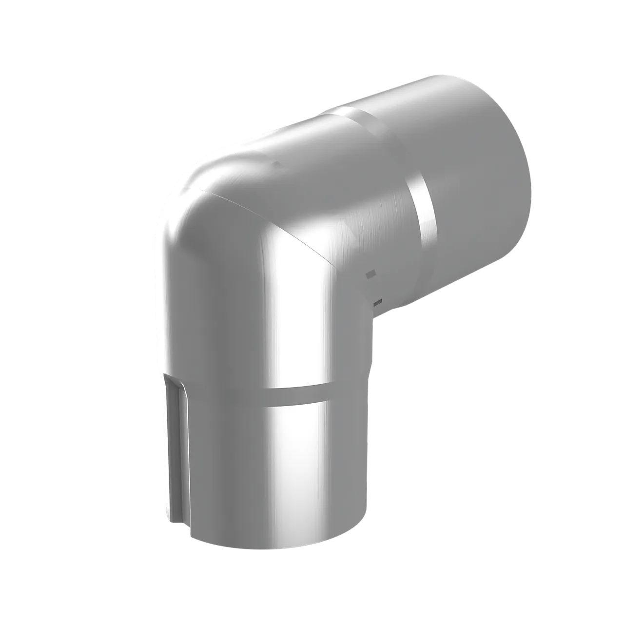 Rørkne til takrenne 85 mm sveist 60 grader ubehandlet