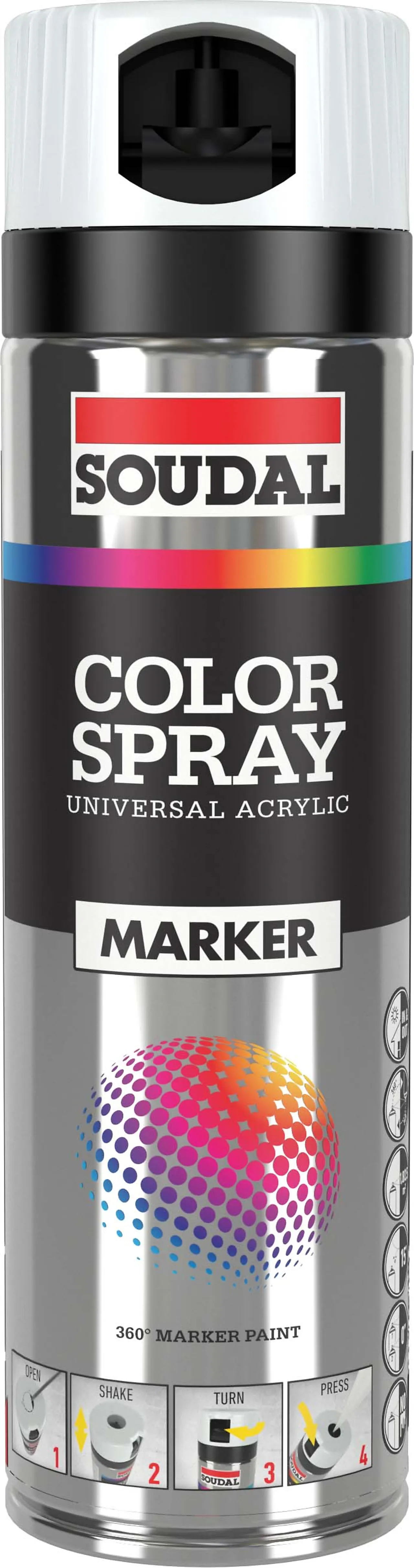 Merkespray hvit 500 ml