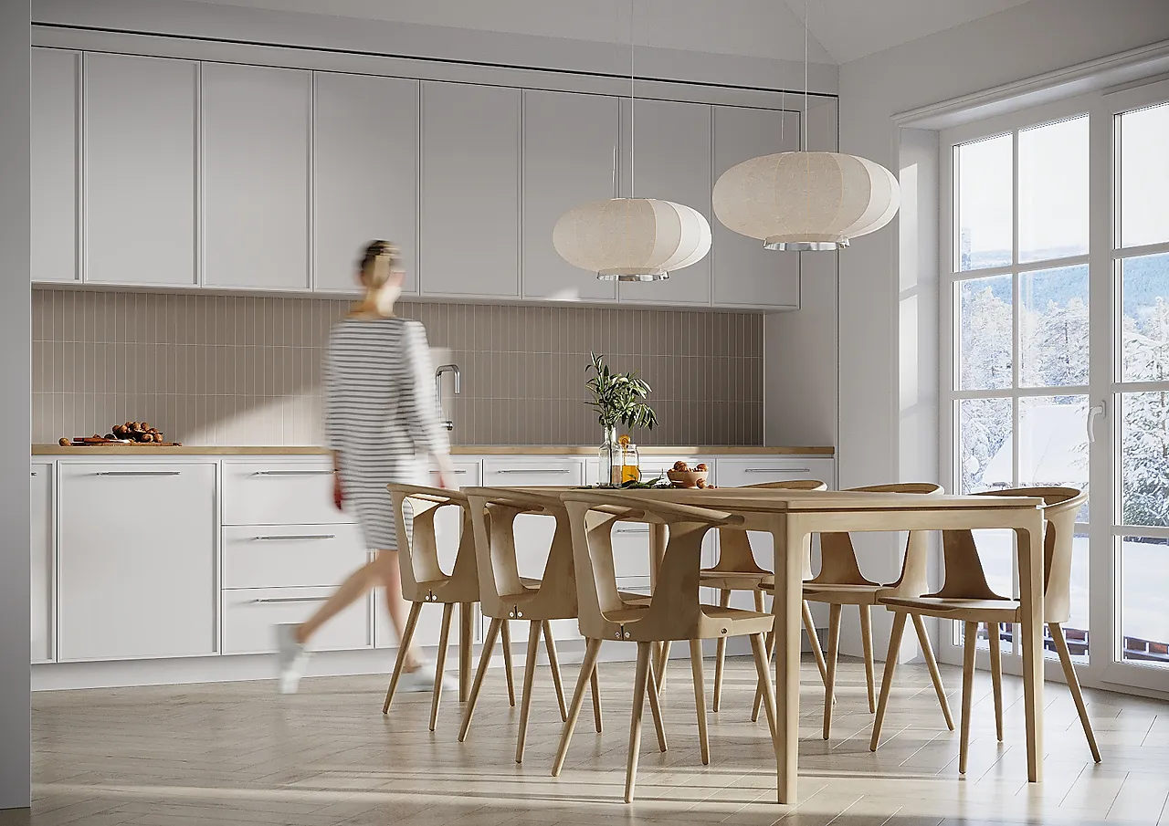 Kjøkkenplate Fibo Warm Grey 5200KM0420 4x20cm 10x620x580mm null - null - 2 - Miniatyr