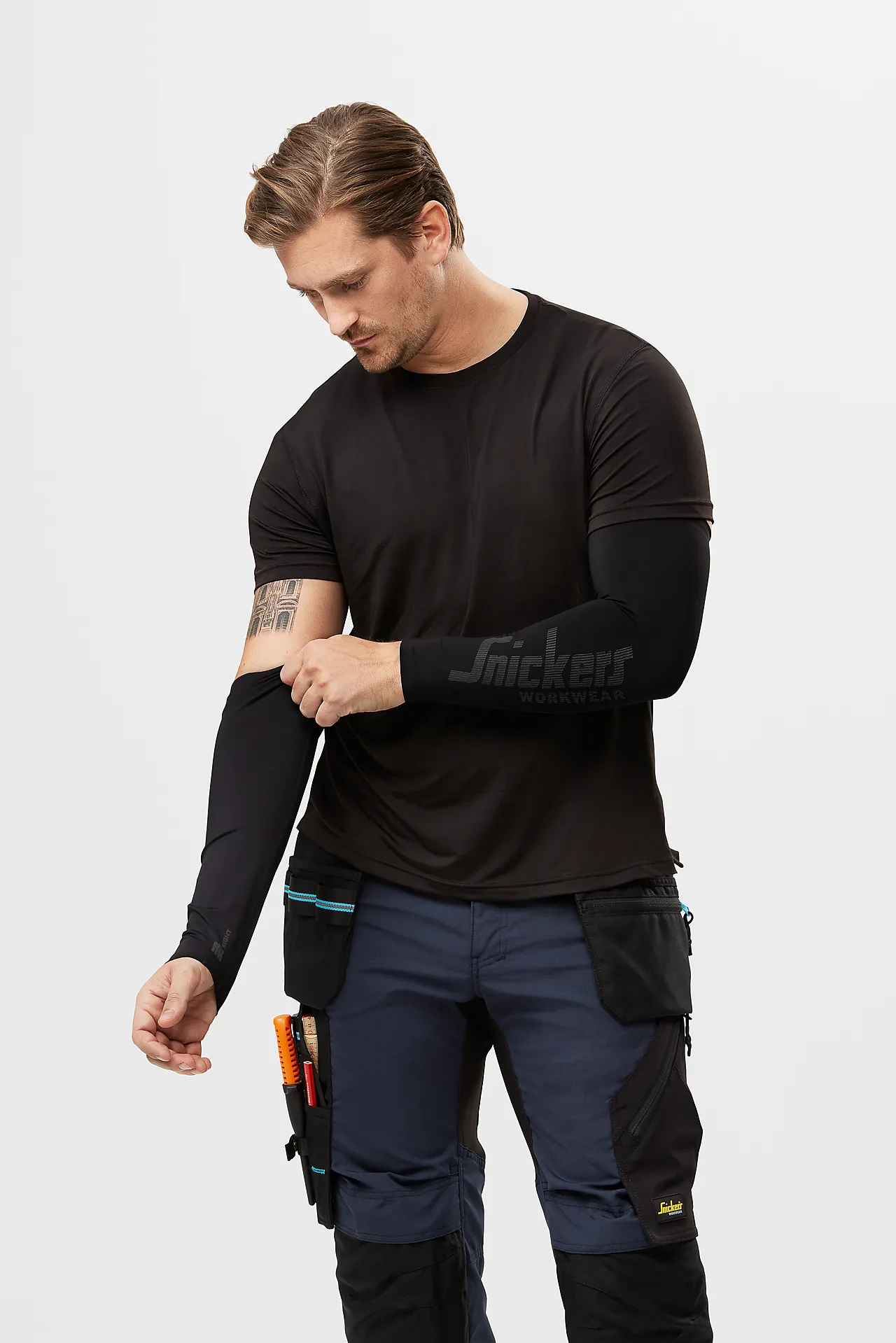 Ermer sort L/XL null - null - 2 - Miniatyr