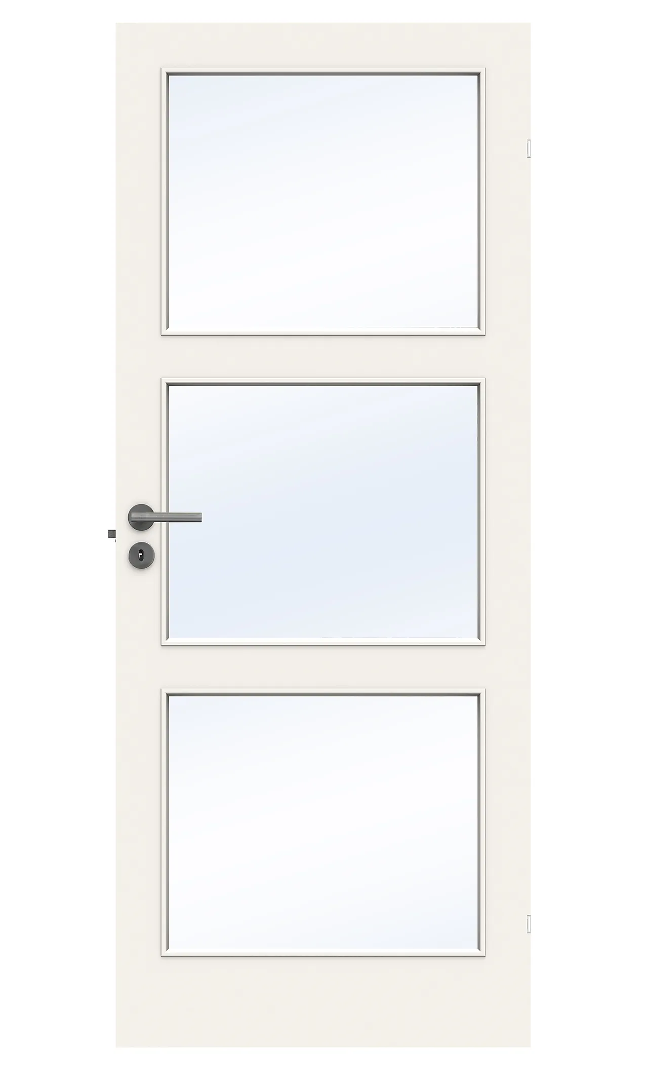 Easy gw3 9x21 hvit glassdør 4mm herdet glass