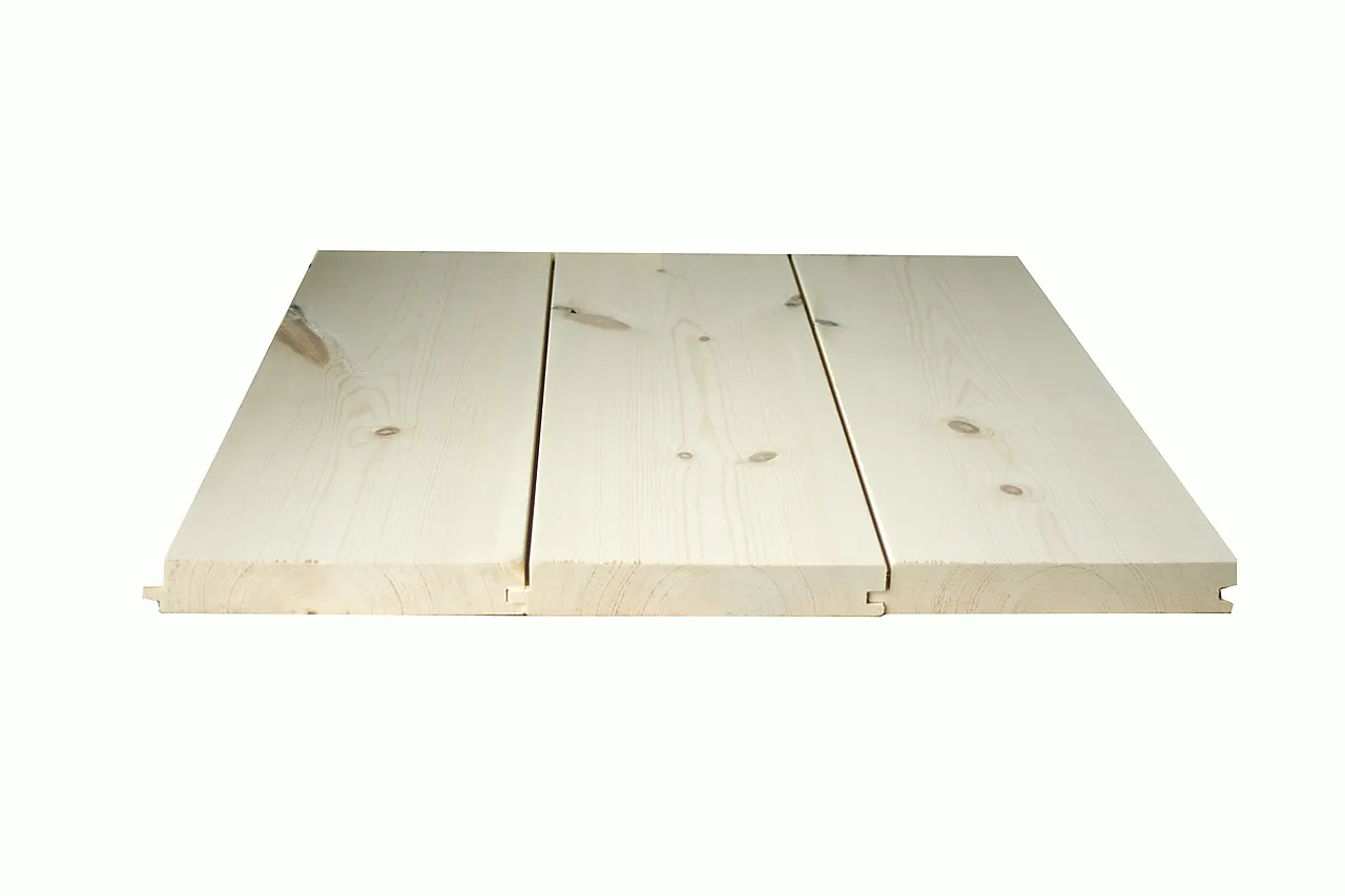 Herregårdspanel natur 20x135 mm ubehandlet furu Herregårdspanel natur 20x135 mm ubehandlet furu