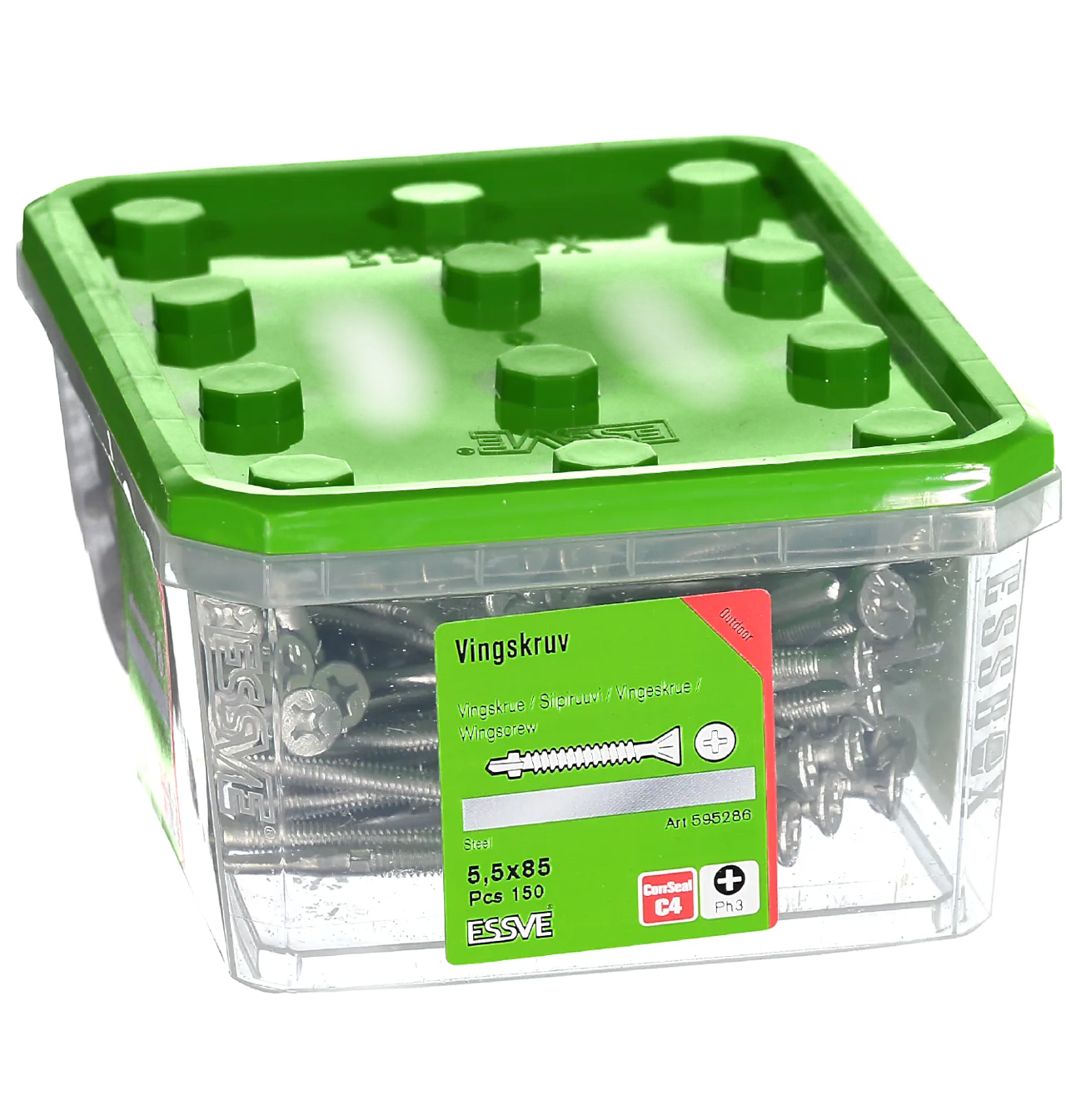 Vingeskrue borspiss Ph 5,5x85 mm 150 stk null - null - 2 - Miniatyr