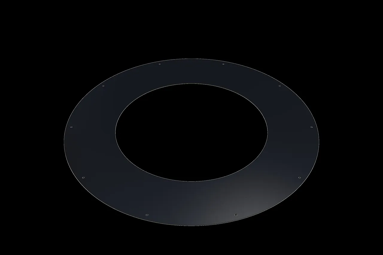 Jøtul dekkring stålpipe sort Ø220 mm