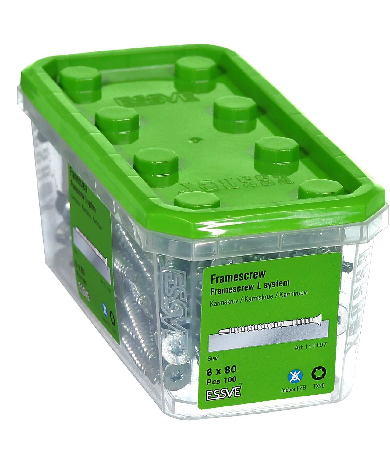 Karmskrue L med borspiss 6x80 mm null - null - 2 - Miniatyr