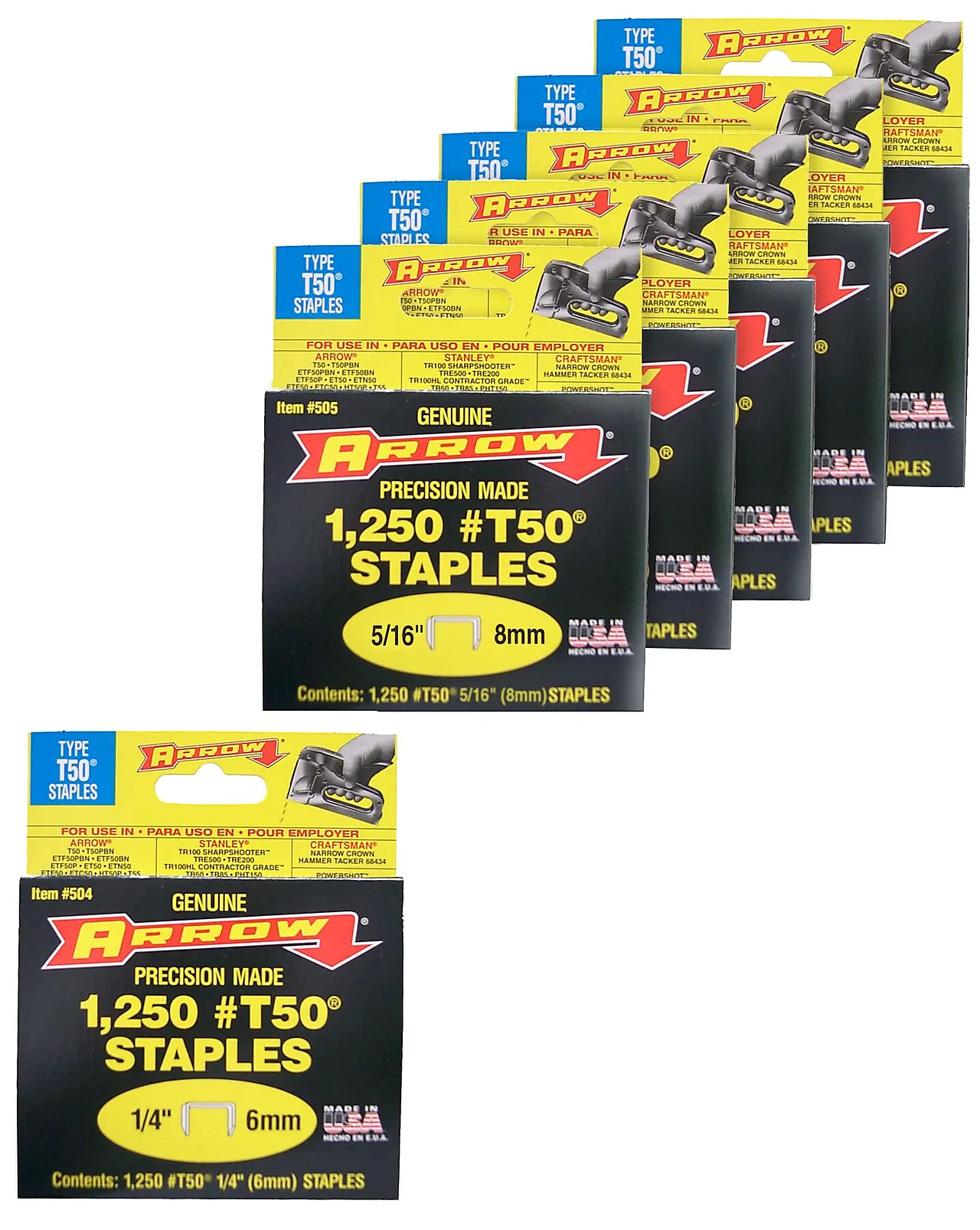 Stift a 1250 t50 9/16" arrow Stift a 1250 t50 9/16" arrow